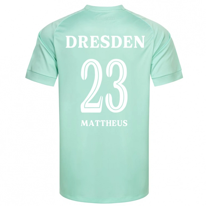 Danxen Mujer Camiseta Paul Mattheus #23 Blanco Verde Claro Portero Equipación 2025/26 La Camisa México
