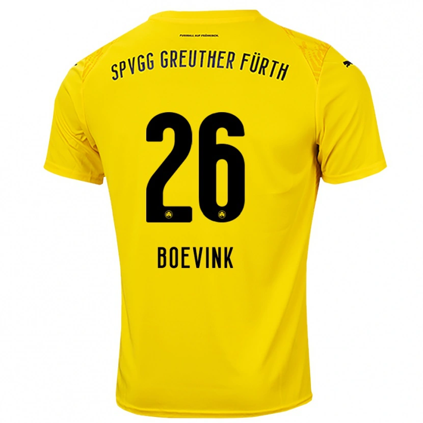 Danxen Mujer Camiseta Pelle Boevink #26 Negro Amarillo Portero Equipación 2025/26 La Camisa México
