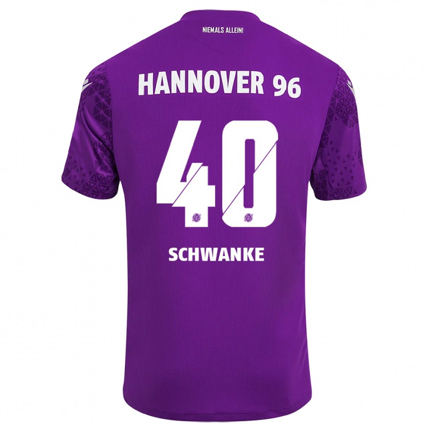 Danxen Mujer Camiseta Jonas Schwanke #40 Blanco Púrpura Portero Equipación 2025/26 La Camisa México