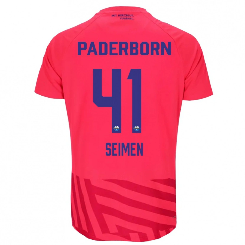 Danxen Mujer Camiseta Dennis Seimen #41 Negro Rojo Portero Equipación 2025/26 La Camisa México