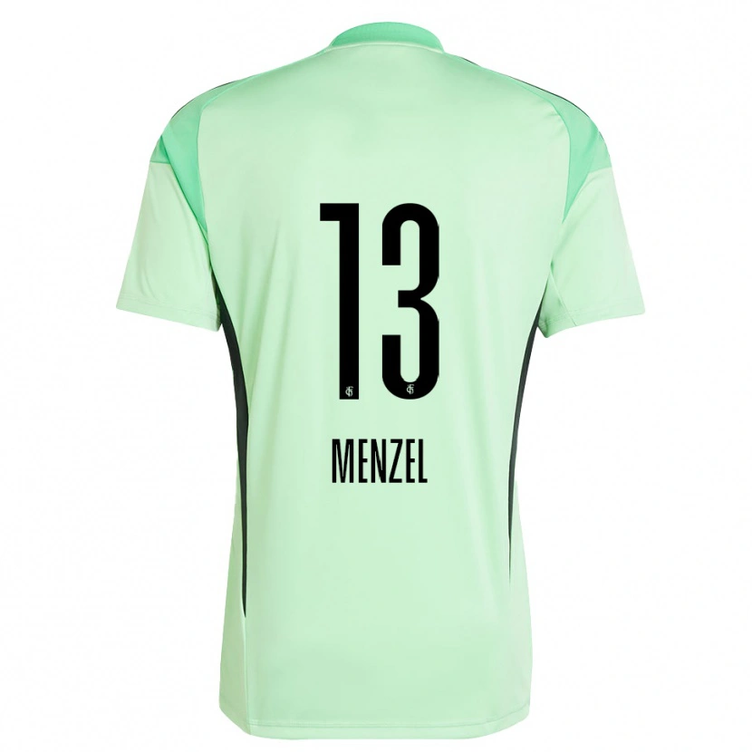 Danxen Mujer Camiseta Phillip Menzel #13 Negro Verde Claro Portero Equipación 2025/26 La Camisa México