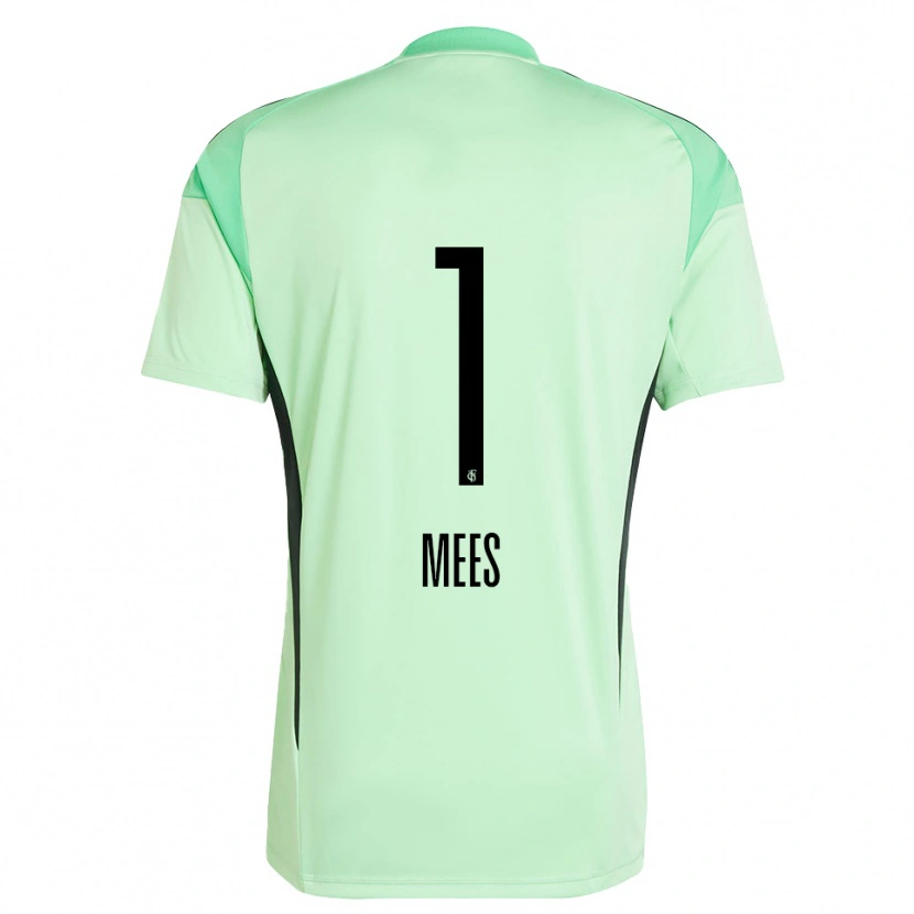 Danxen Mujer Camiseta Alexander Mees #1 Negro Verde Claro Portero Equipación 2025/26 La Camisa México
