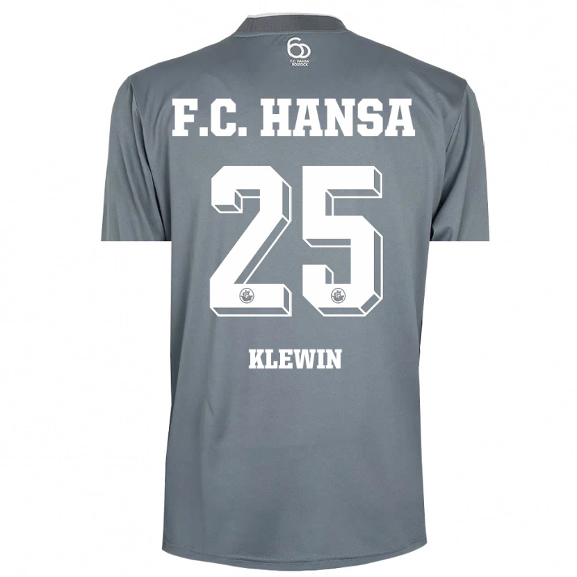 Danxen Mujer Camiseta Philipp Klewin #25 Gris Claro Blanco Portero Equipación 2025/26 La Camisa México