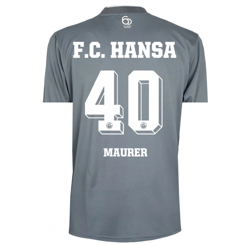 Danxen Mujer Camiseta Erik Maurer #40 Gris Claro Blanco Portero Equipación 2025/26 La Camisa México