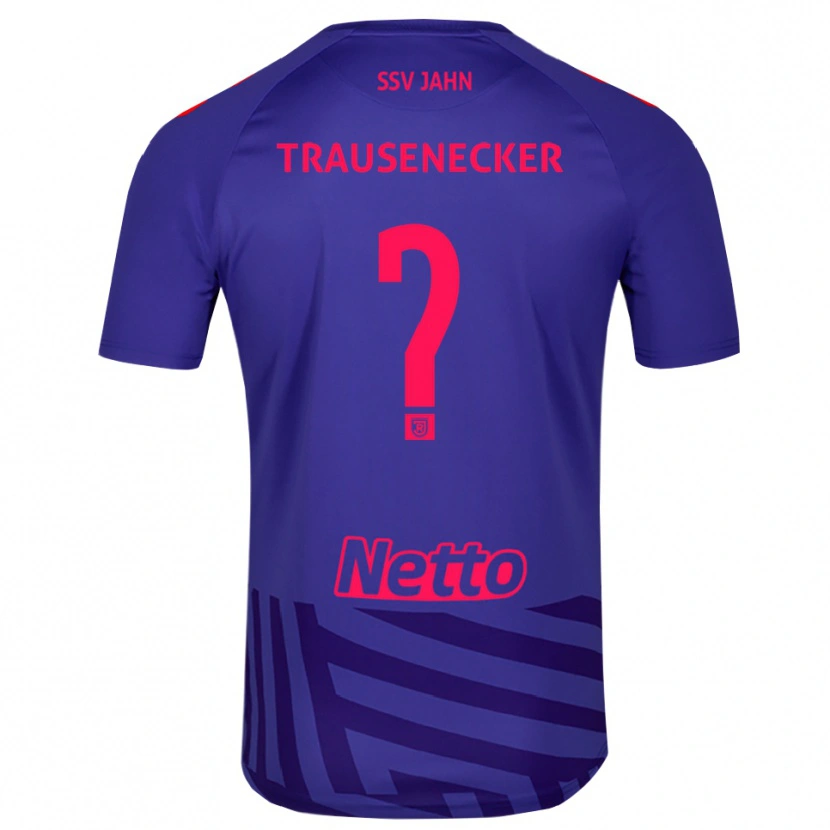 Danxen Mujer Camiseta Bastian Trausenecker #0 Rojo Azul Real Portero Equipación 2025/26 La Camisa México