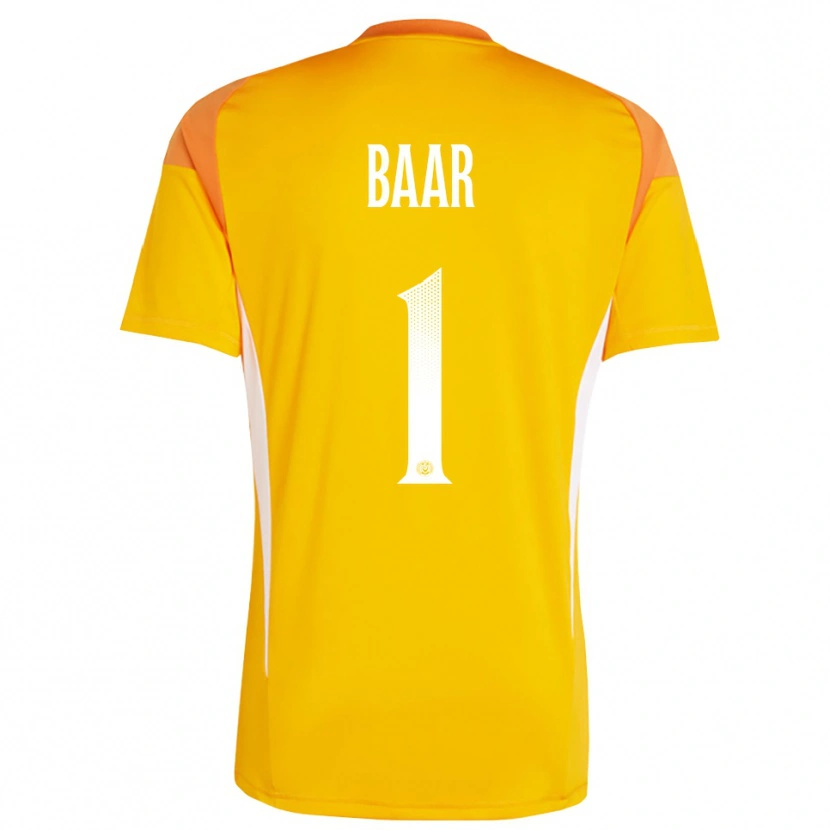 Danxen Mujer Camiseta Alina Baar #1 Blanco Naranja Portero Equipación 2025/26 La Camisa México