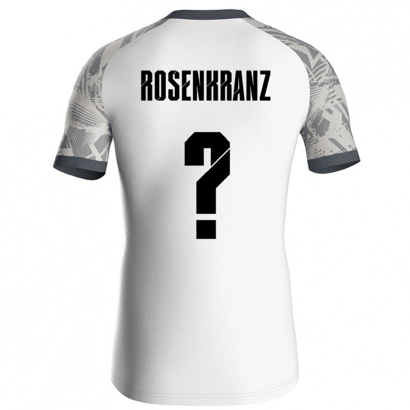 Danxen Mujer Camiseta Colin Rosenkranz #0 Blanco Gris Portero Equipación 2025/26 La Camisa México
