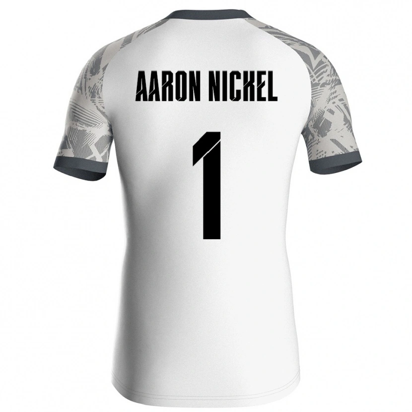 Danxen Mujer Camiseta Arvit Aaron Nickel #1 Blanco Gris Portero Equipación 2025/26 La Camisa México
