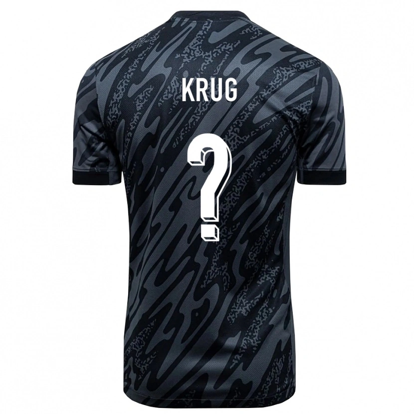 Danxen Mujer Camiseta Jannis Krug #0 Negro Gris Portero Equipación 2025/26 La Camisa México