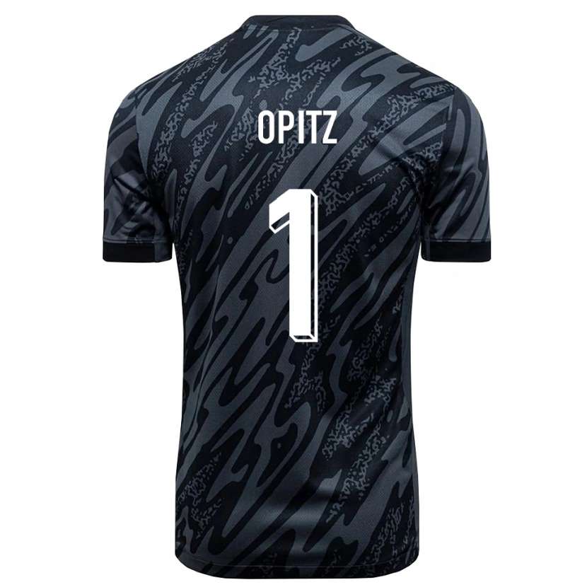 Danxen Mujer Camiseta Tom Opitz #1 Negro Gris Portero Equipación 2025/26 La Camisa México