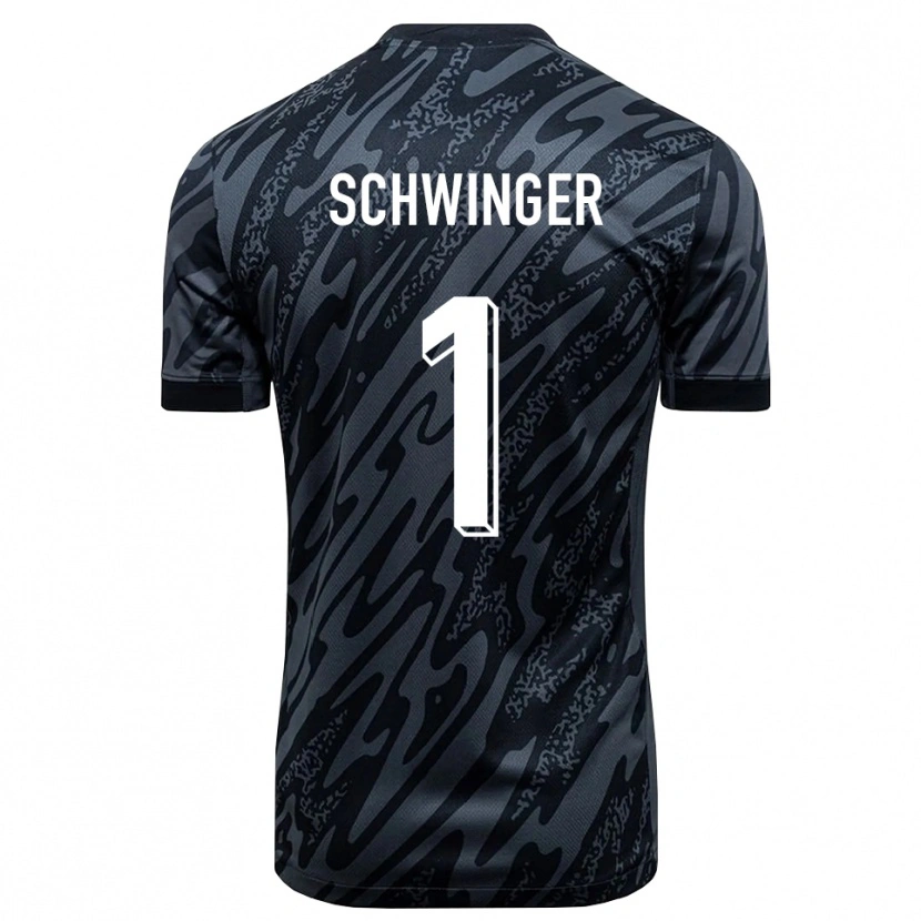 Danxen Mujer Camiseta Holm Schwinger #1 Negro Gris Portero Equipación 2025/26 La Camisa México