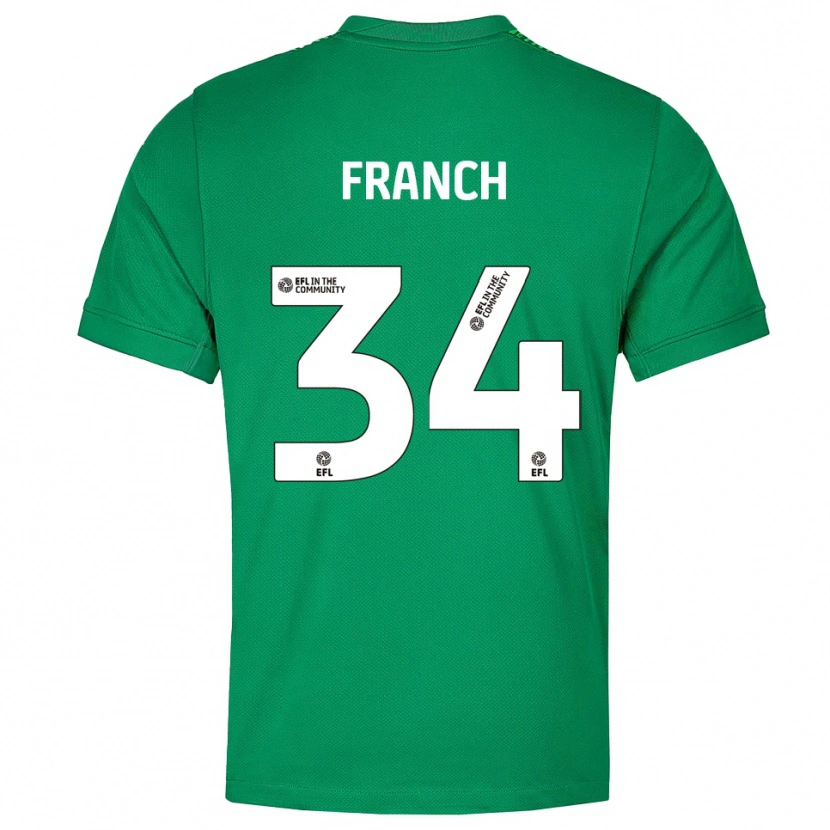 Danxen Mujer Camiseta Adrianna Franch #34 Verde Blanco Portero Equipación 2025/26 La Camisa México