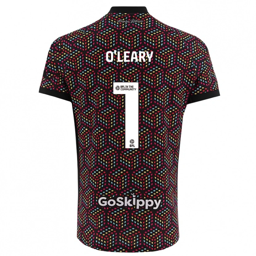 Danxen Mujer Camiseta Max O'Leary #1 Negro Blanco Portero Equipación 2025/26 La Camisa México