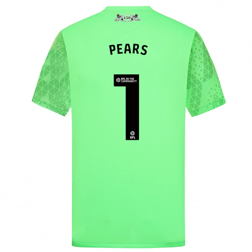 Danxen Mujer Camiseta Aynsley Pears #1 Verde Fluorescente Portero Equipación 2025/26 La Camisa México