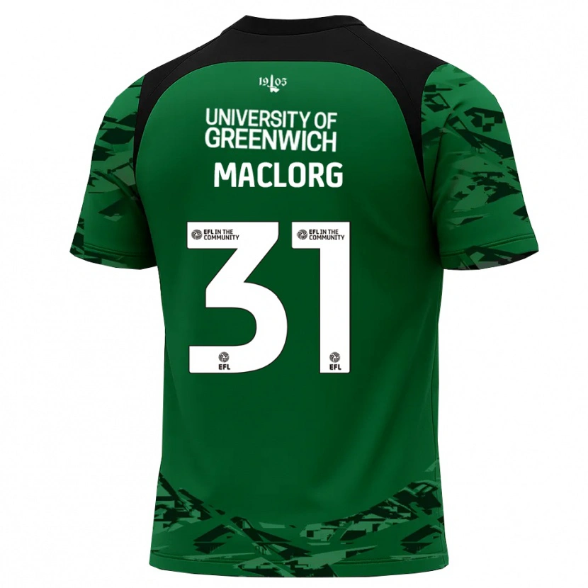 Danxen Mujer Camiseta Lennon MacLorg #31 Verde Negro Portero Equipación 2025/26 La Camisa México