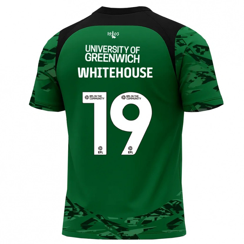 Danxen Mujer Camiseta Sophie Whitehouse #19 Verde Negro Portero Equipación 2025/26 La Camisa México