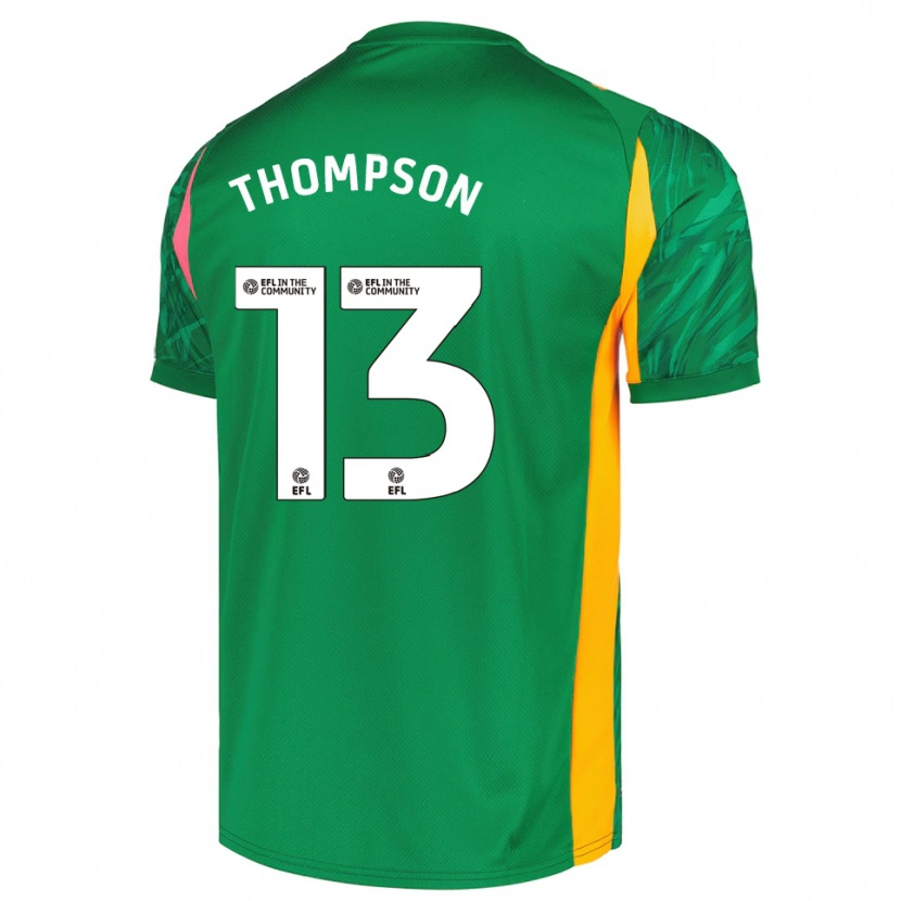 Danxen Mujer Camiseta Jack Thompson #13 Verde Rosa Portero Equipación 2025/26 La Camisa México