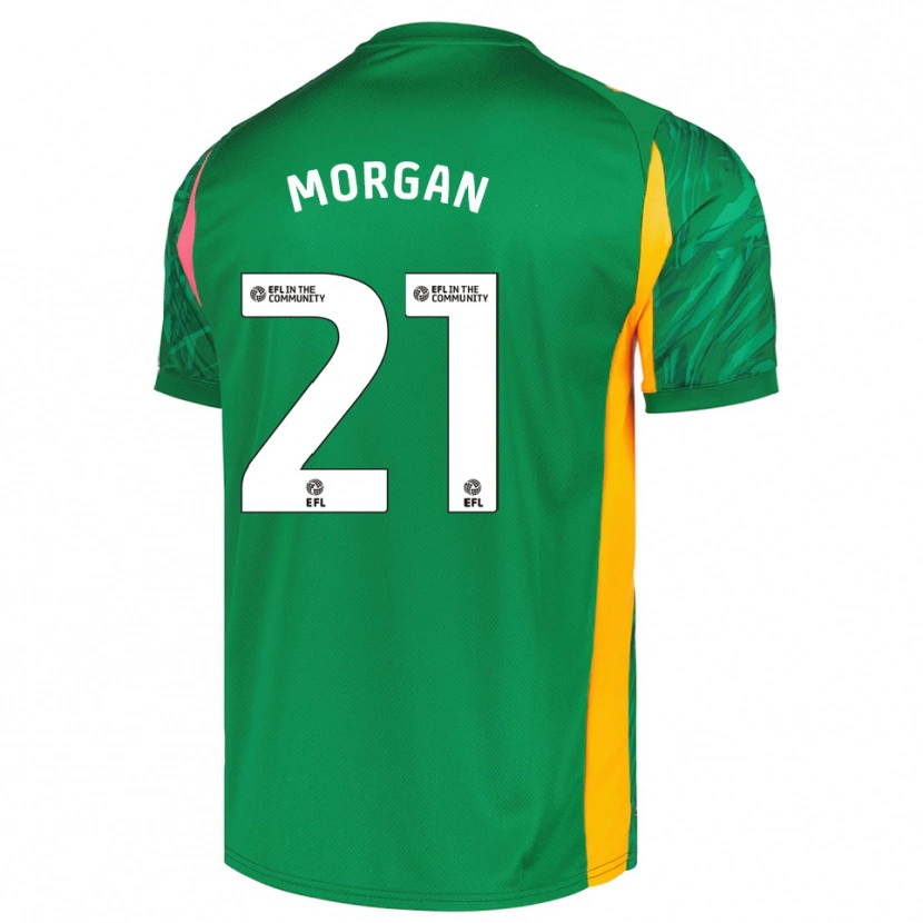 Danxen Mujer Camiseta Sarah Morgan #21 Verde Rosa Portero Equipación 2025/26 La Camisa México