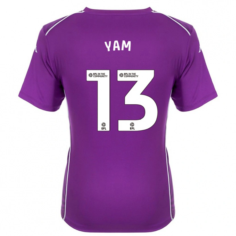 Danxen Mujer Camiseta Callum Yam #13 Morado Blanco Portero Equipación 2025/26 La Camisa México
