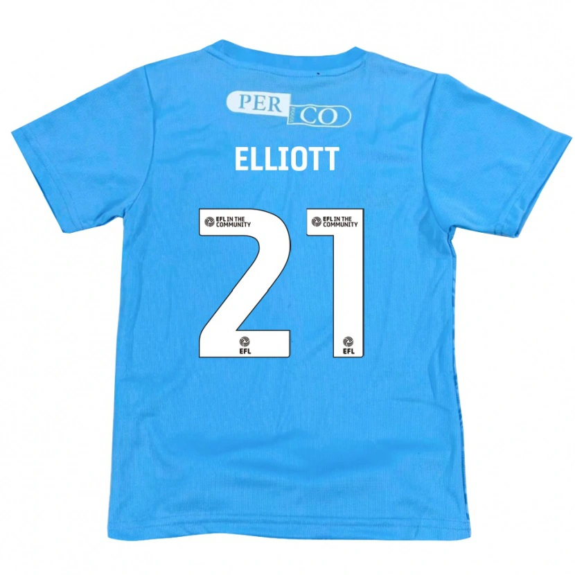 Danxen Mujer Camiseta Felix Elliott #21 Azul Blanco Portero Equipación 2025/26 La Camisa México