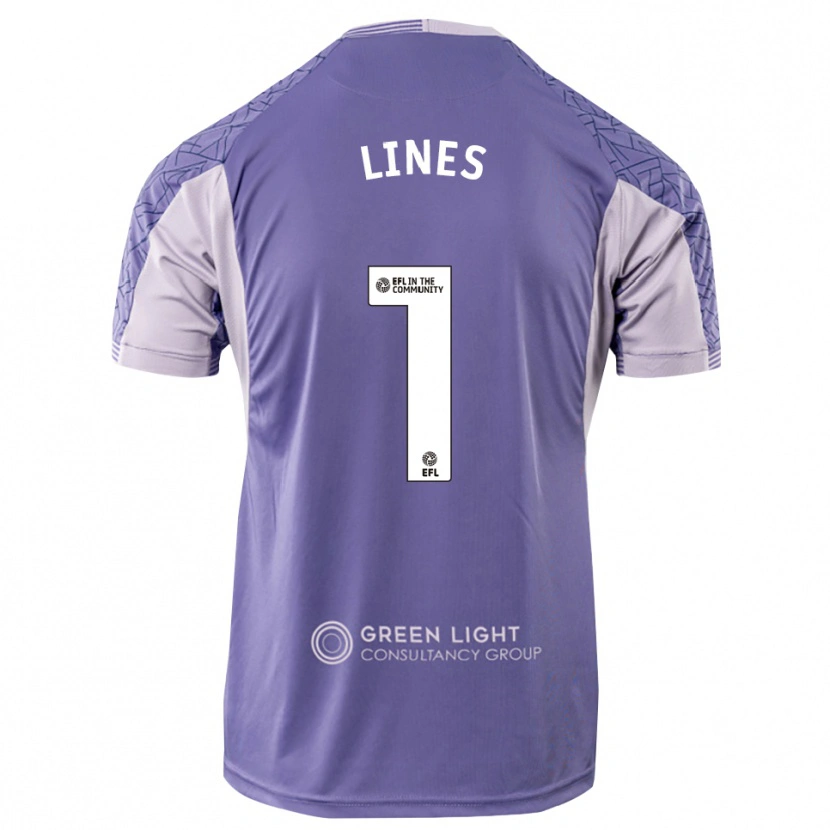 Danxen Mujer Camiseta Luis Lines #1 Morado Claro Portero Equipación 2025/26 La Camisa México
