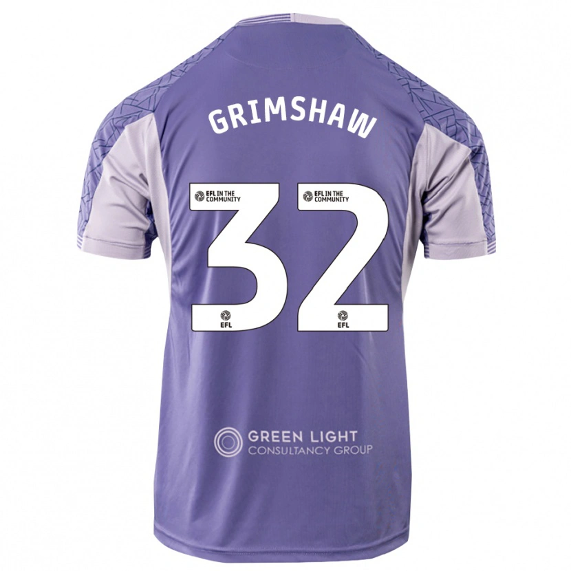 Danxen Mujer Camiseta Daniel Grimshaw #32 Morado Claro Portero Equipación 2025/26 La Camisa México