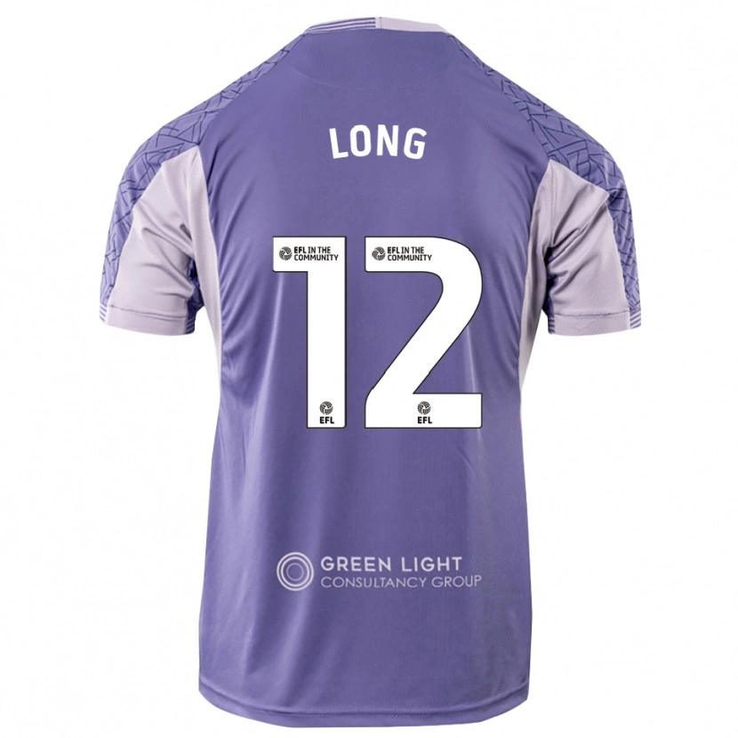 Danxen Mujer Camiseta George Long #12 Morado Claro Portero Equipación 2025/26 La Camisa México