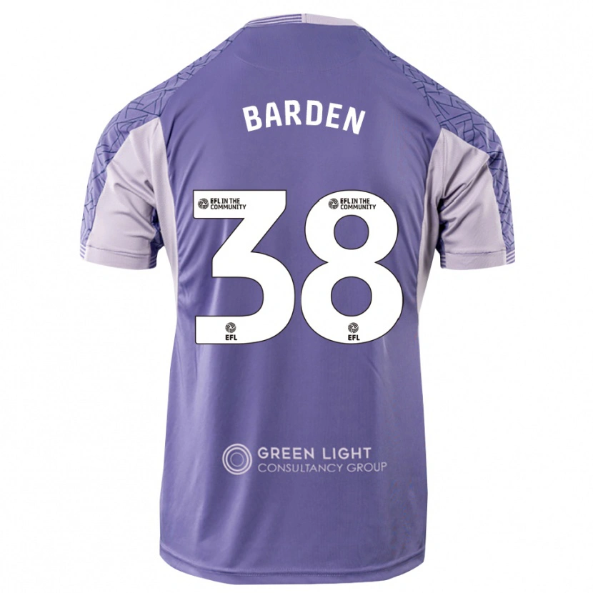 Danxen Mujer Camiseta Daniel Barden #38 Morado Claro Portero Equipación 2025/26 La Camisa México