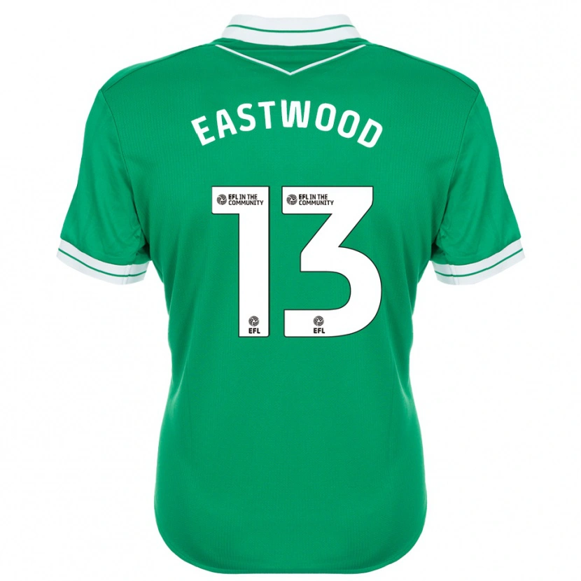 Danxen Mujer Camiseta Simon Eastwood #13 Verde Blanco Portero Equipación 2025/26 La Camisa México