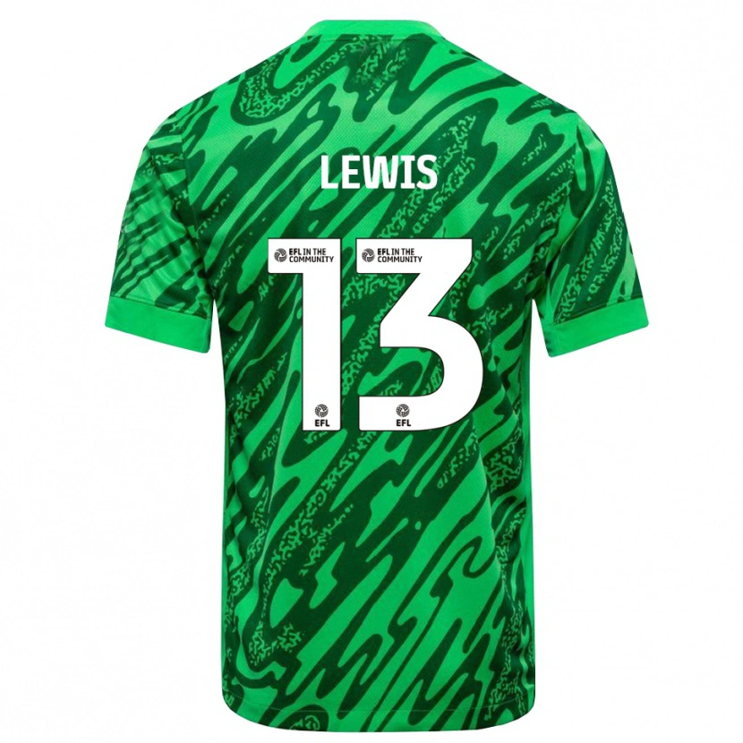 Danxen Mujer Camiseta Karl Lewis #13 Verde Bosque Portero Equipación 2025/26 La Camisa México