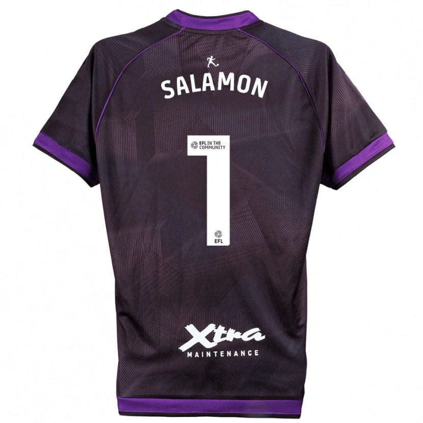 Danxen Mujer Camiseta Matteo Salamon #1 Morado Blanco Portero Equipación 2025/26 La Camisa México