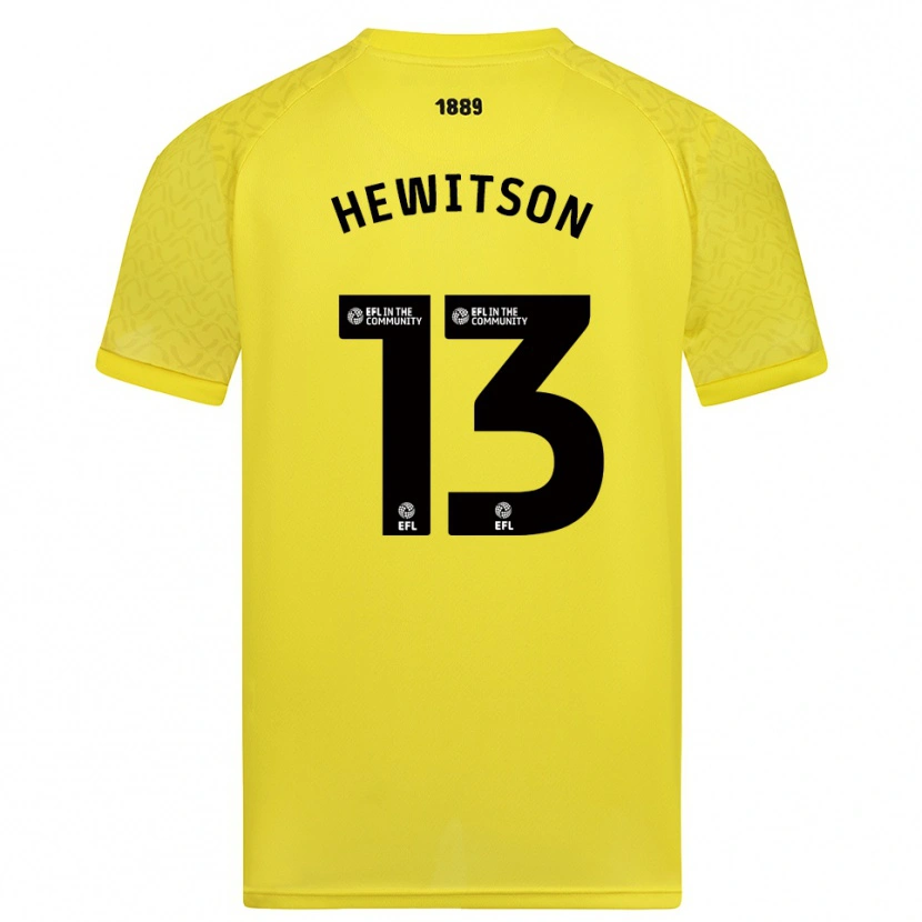 Danxen Mujer Camiseta Coby Hewitson #13 Negro Amarillo Portero Equipación 2025/26 La Camisa México