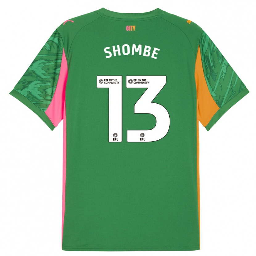 Danxen Mujer Camiseta Khiani Shombe #13 Verde Naranja Portero Equipación 2025/26 La Camisa México