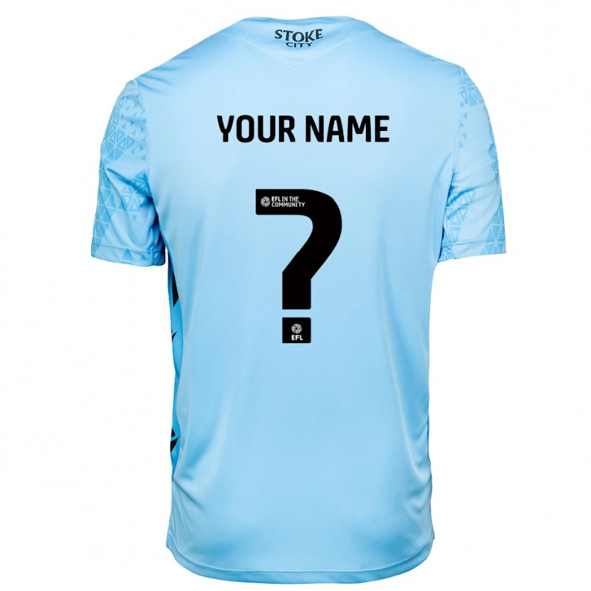 Danxen Mujer Camiseta Stoke City Azul Cielo Negro Portero Equipación 2025/26 La Camisa México