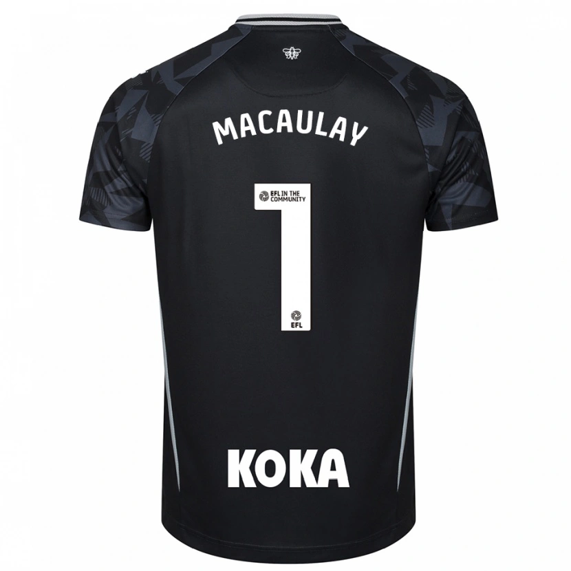 Danxen Mujer Camiseta Jonathan Macaulay #1 Negro Azul Portero Equipación 2025/26 La Camisa México