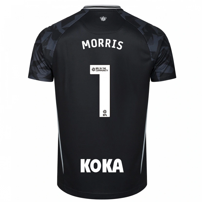 Danxen Mujer Camiseta Sam Morris #1 Negro Azul Portero Equipación 2025/26 La Camisa México