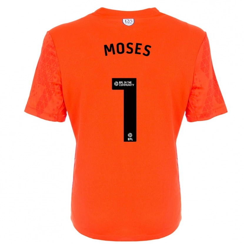 Danxen Mujer Camiseta Maxwell Moses #1 Negro Naranja Portero Equipación 2025/26 La Camisa México