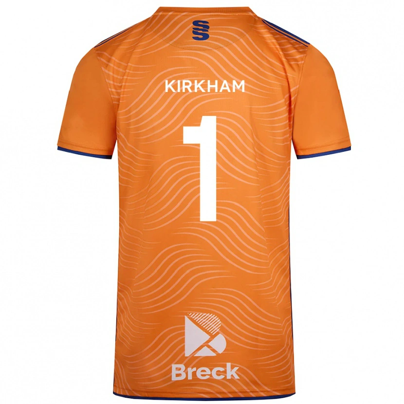 Danxen Mujer Camiseta Skye Kirkham #1 Negro Naranja Portero Equipación 2025/26 La Camisa México