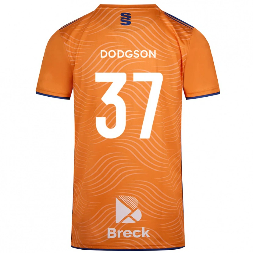 Danxen Mujer Camiseta Ewan Dodgson #37 Negro Naranja Portero Equipación 2025/26 La Camisa México