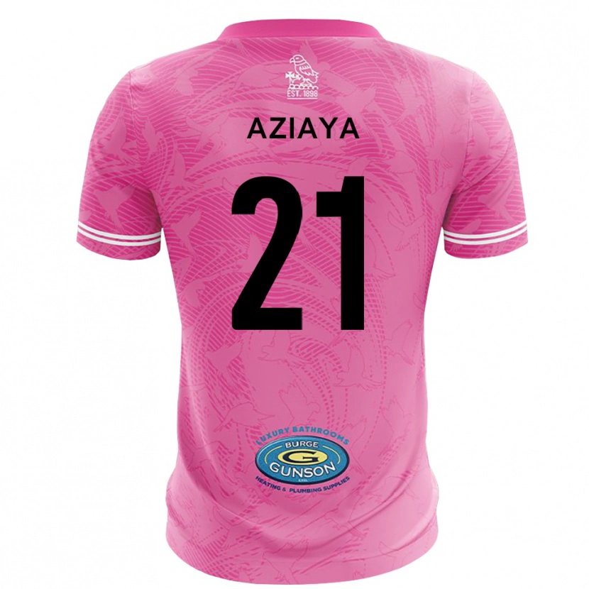Danxen Mujer Camiseta David Aziaya #21 Blanco Rosa Portero Equipación 2025/26 La Camisa México