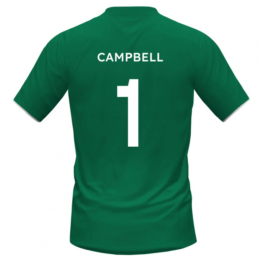Danxen Mujer Camiseta Maison Campbell #1 Verde Blanco Portero Equipación 2025/26 La Camisa México