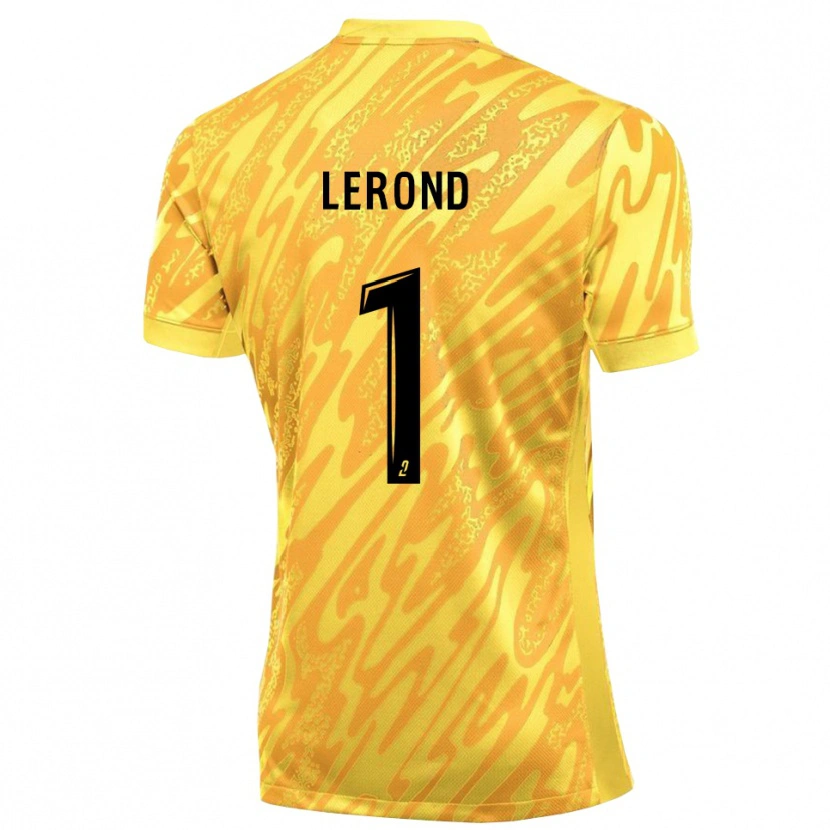 Danxen Mujer Camiseta Justine Lerond #1 Amarillo Naranja Portero Equipación 2025/26 La Camisa México