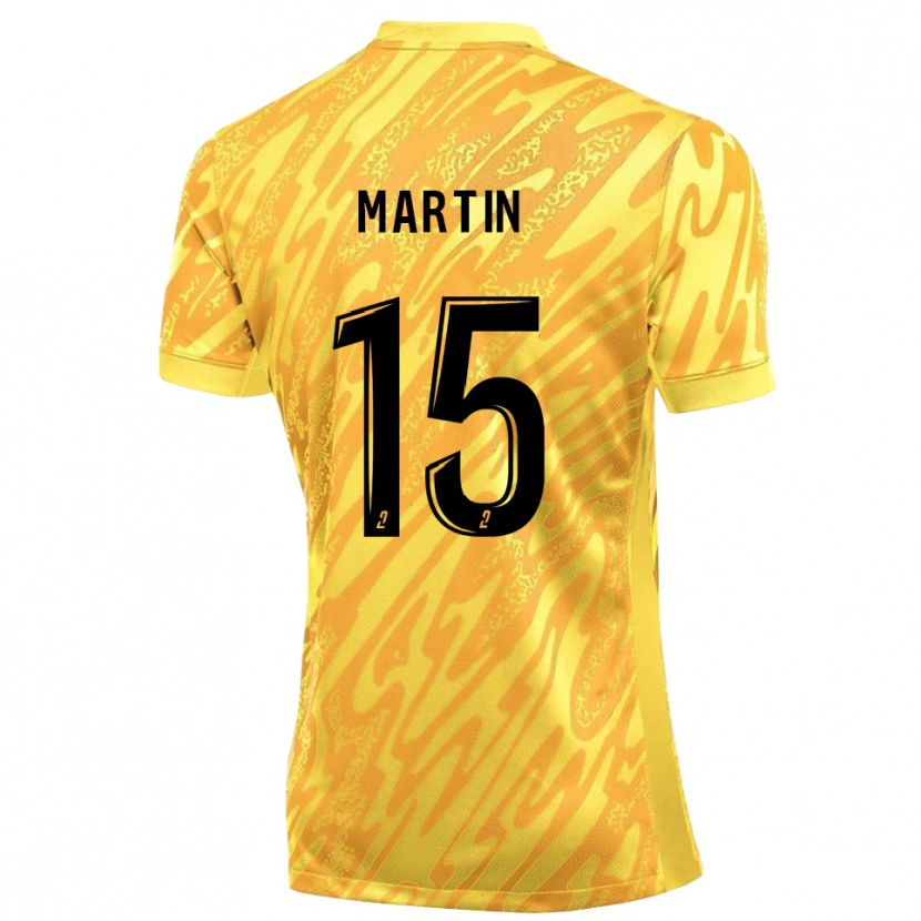 Danxen Mujer Camiseta Gabriel Martin #15 Amarillo Naranja Portero Equipación 2025/26 La Camisa México