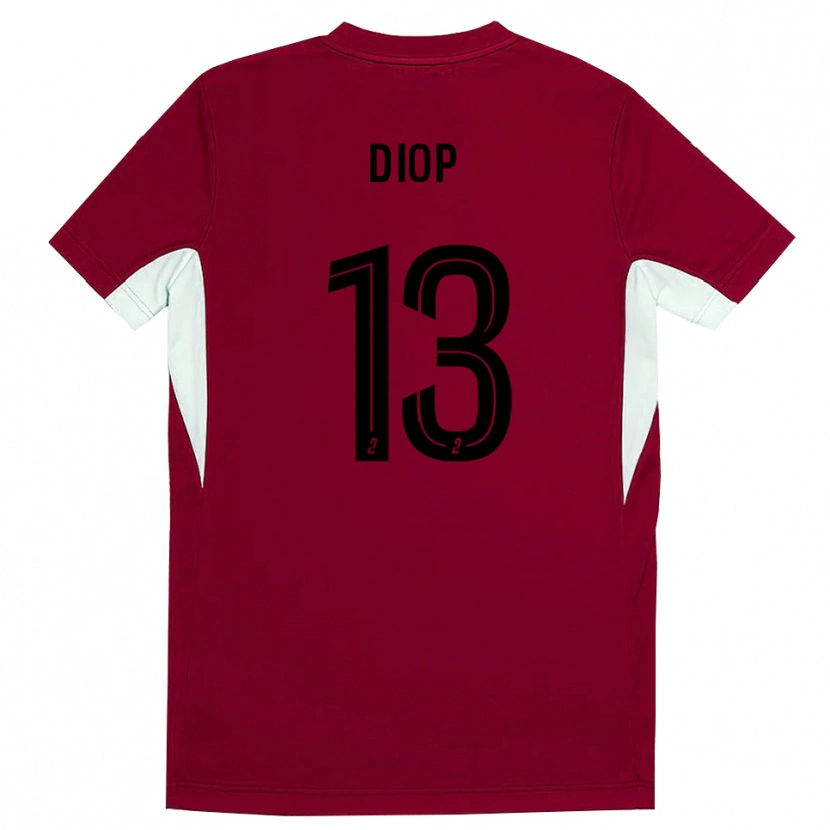 Danxen Mujer Camiseta Mamadou Diop #13 Negro Rojo Portero Equipación 2025/26 La Camisa México