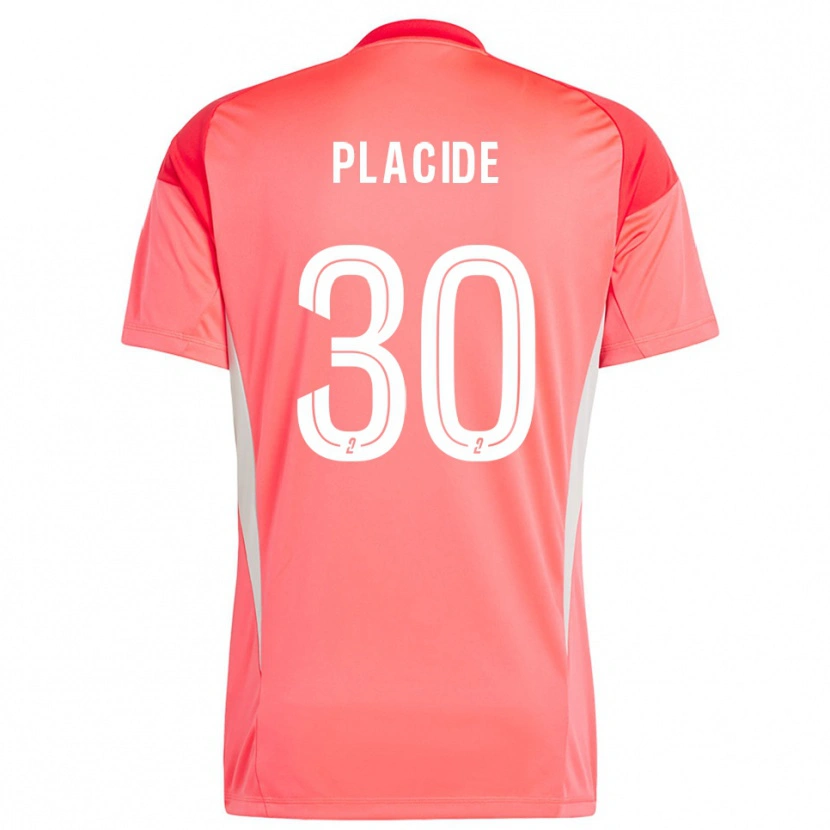 Danxen Mujer Camiseta Johny Placide #30 Blanco Rojo Naranja Portero Equipación 2025/26 La Camisa México
