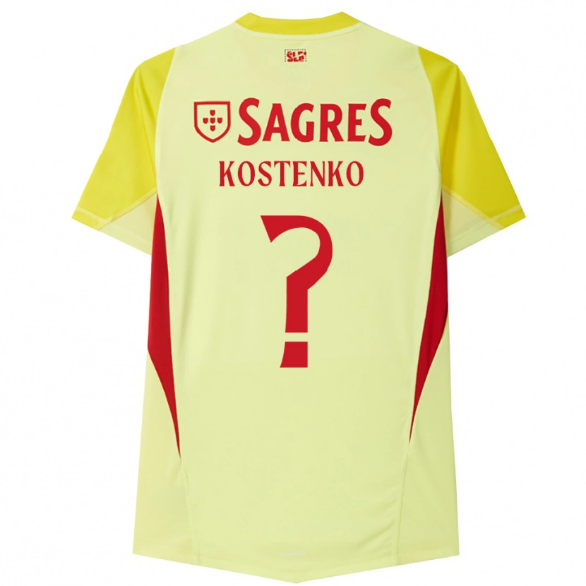 Danxen Mujer Camiseta Igor Kostenko #0 Amarillo Rojo Portero Equipación 2025/26 La Camisa México