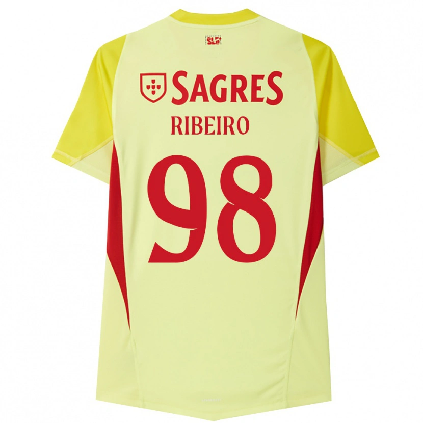 Danxen Mujer Camiseta Ricardo Ribeiro #98 Amarillo Rojo Portero Equipación 2025/26 La Camisa México