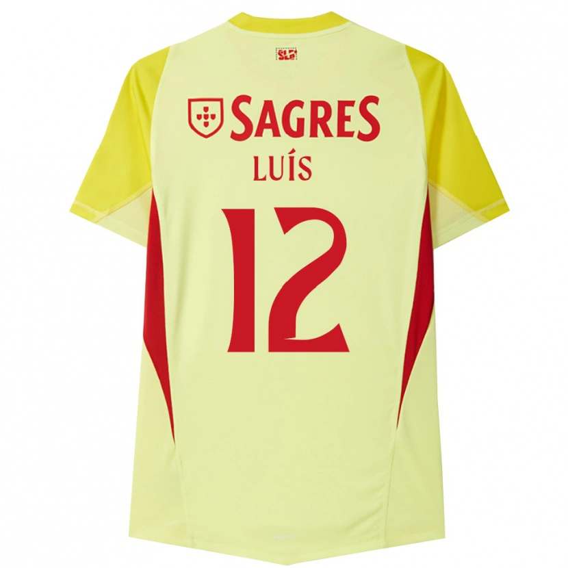 Danxen Mujer Camiseta António Luís #12 Amarillo Rojo Portero Equipación 2025/26 La Camisa México