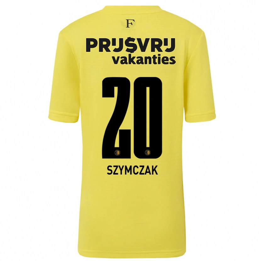 Danxen Mujer Camiseta Oliwia Szymczak #20 Amarillo Negro Portero Equipación 2025/26 La Camisa México