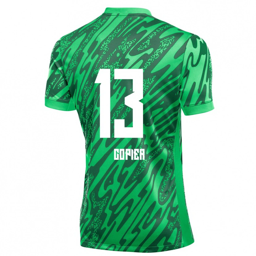 Danxen Mujer Camiseta Febe Copier #13 Verde Blanco Portero Equipación 2025/26 La Camisa México